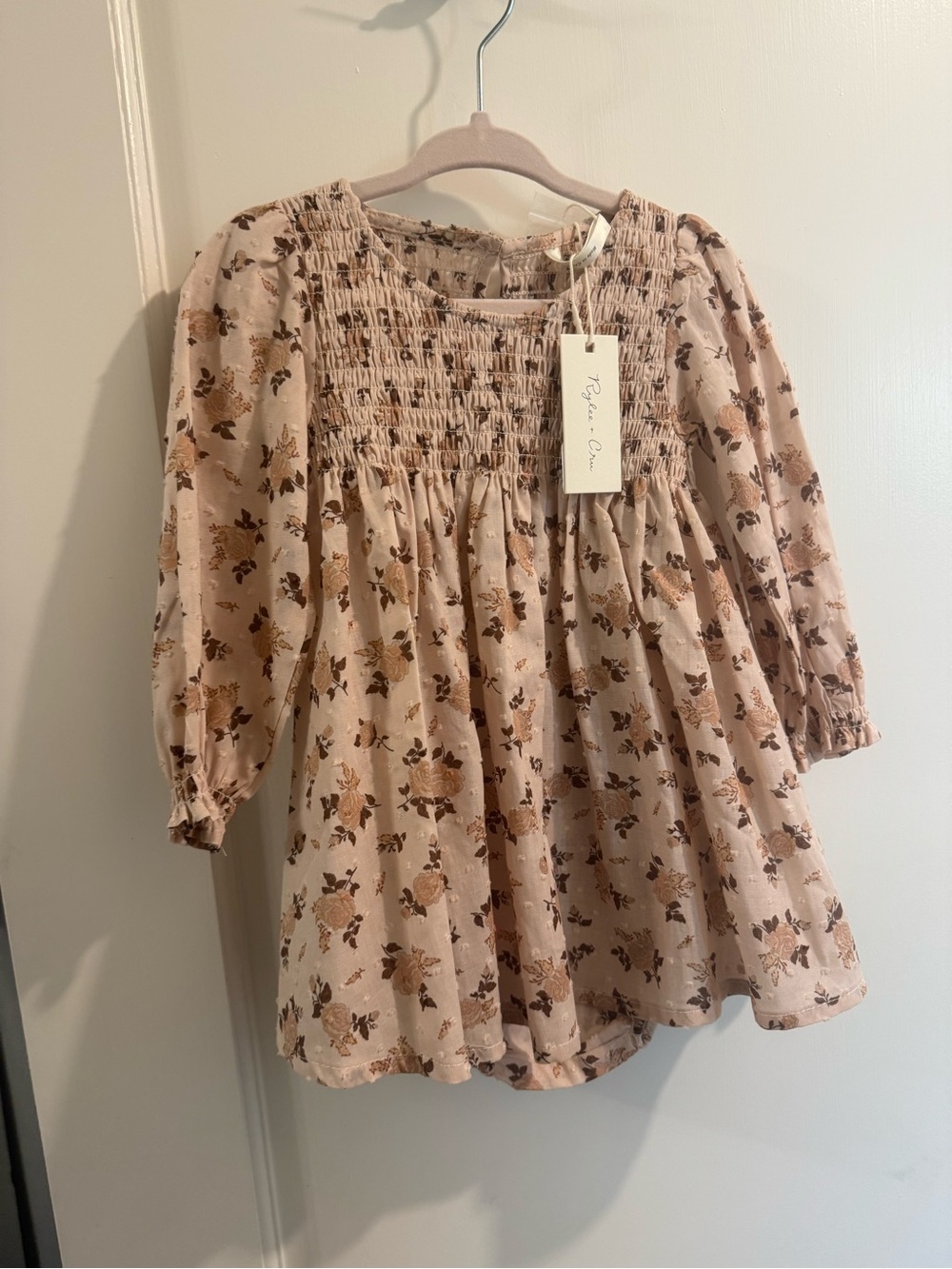 NWT Rylee + Cru Capri Dress in Harvest Rose / Shell 12-18mo